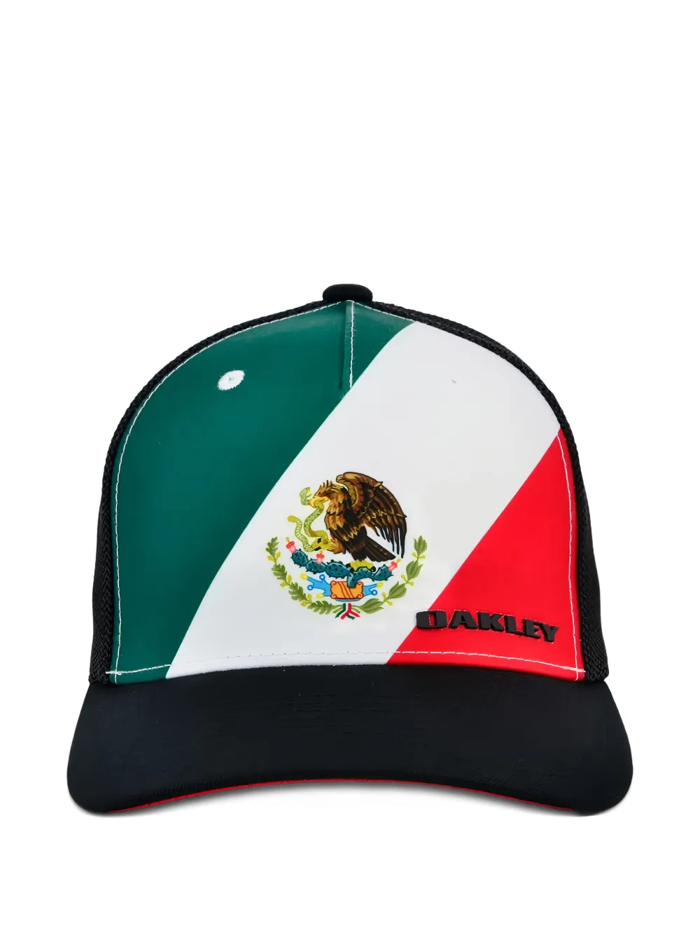 Oakley Mexico-flag mesh trucker hat - Nero