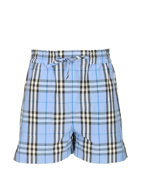 Burberry check-print drawstring shorts