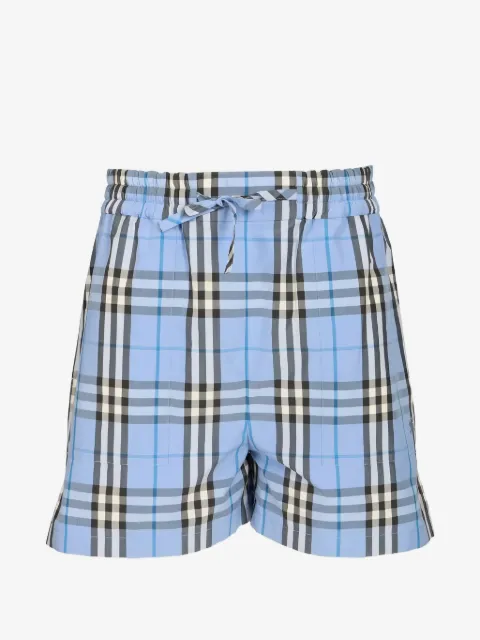 Burberry check-print drawstring shorts