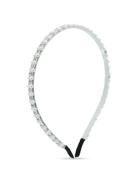 Tulleen rhinestone faux-pearl headband