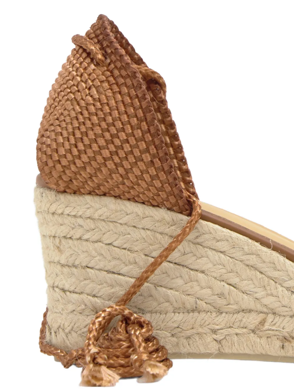 Castañer Cora espadrilles met geweven design Bruin