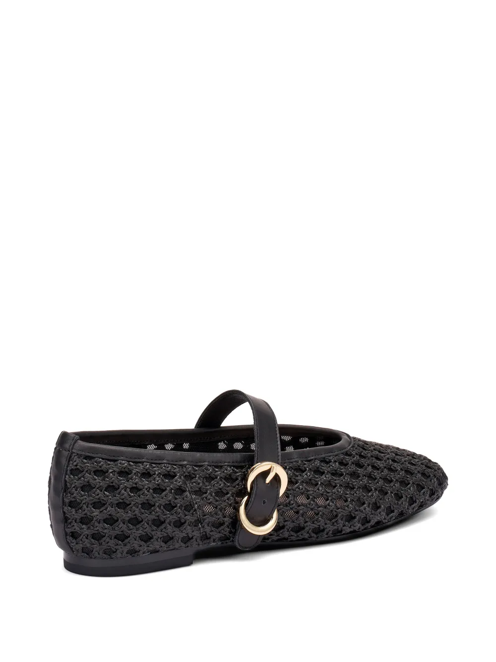FRAU raffia ballet flats Zwart