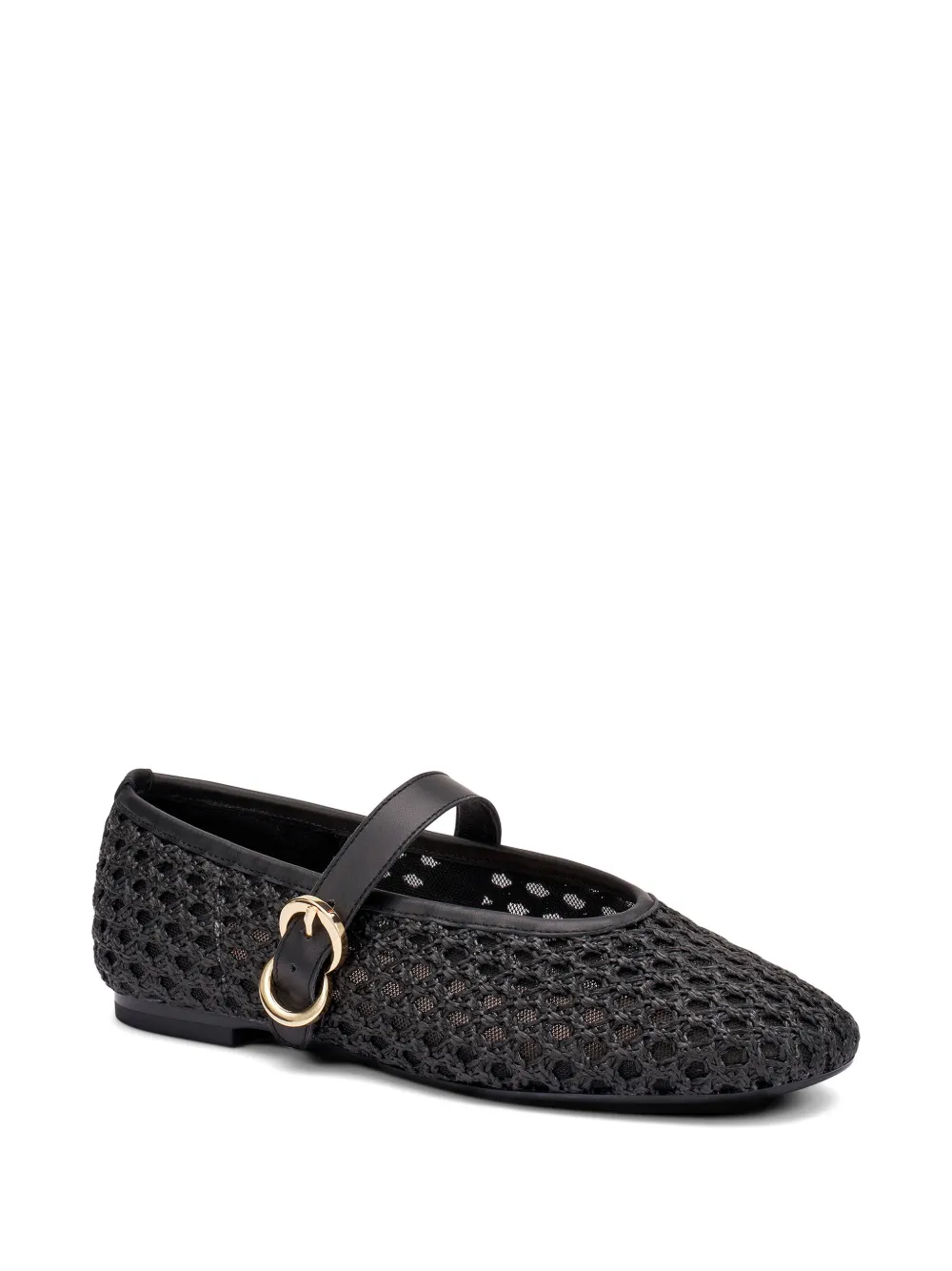 FRAU raffia ballet flats Zwart