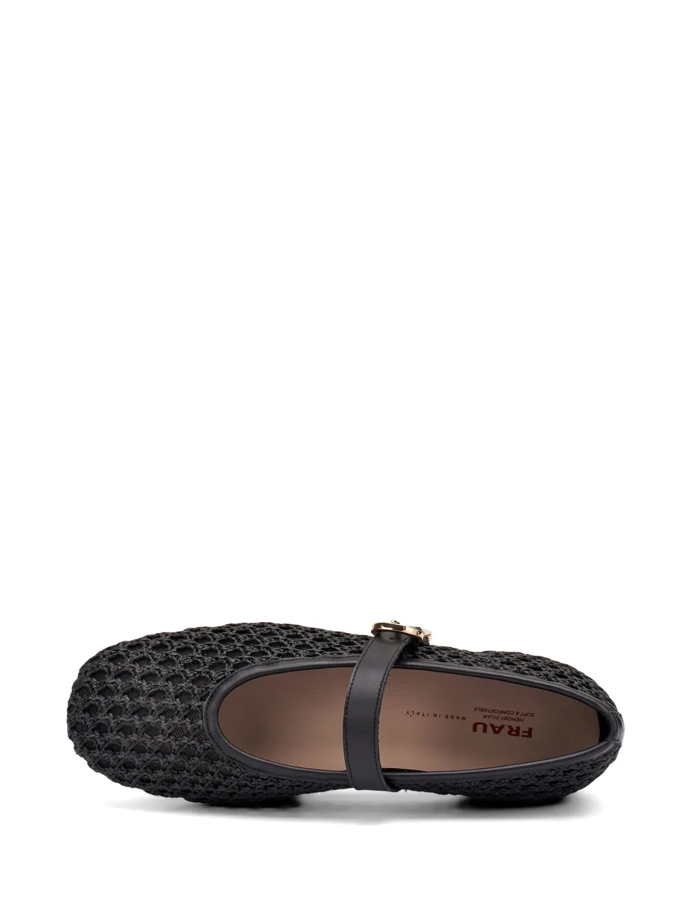 FRAU raffia ballet flats Zwart