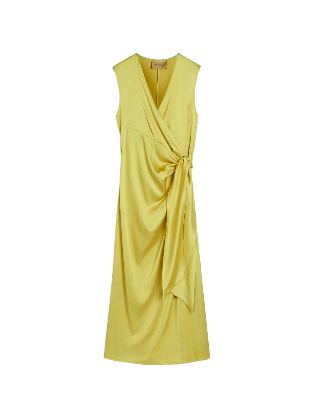 MOMONÌ Roca draped satin midi dress