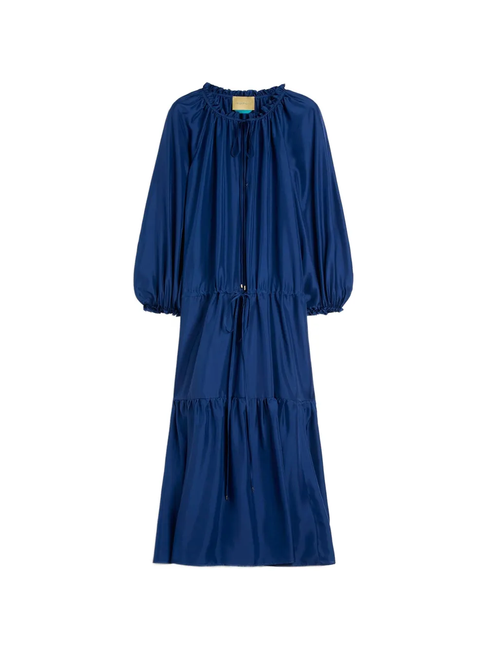 MOMONÌ Viento silk maxi dress - Blu