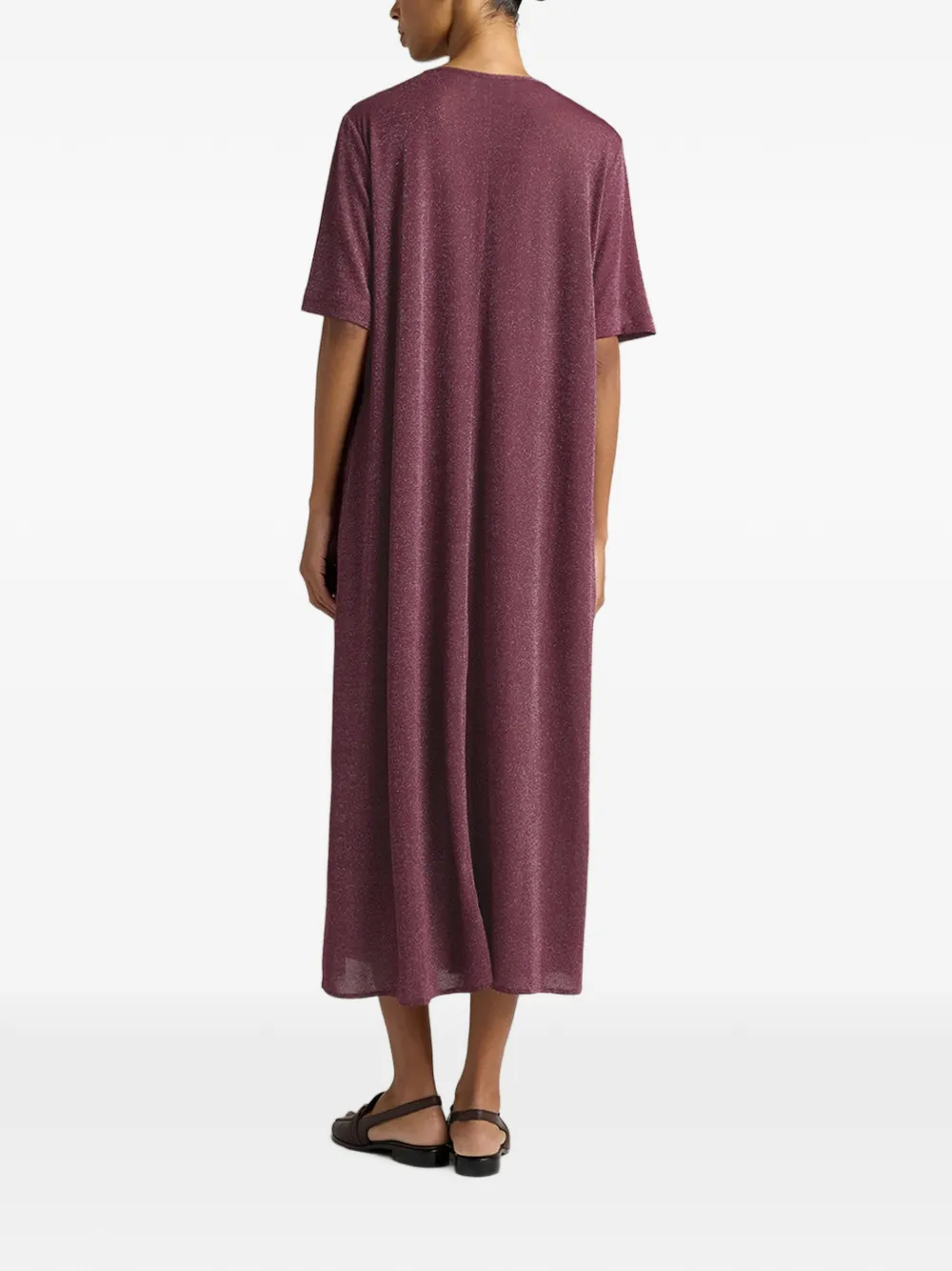 MOMONÌ Penelope midi-jurk Roze