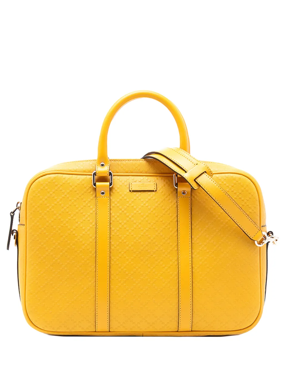 Gucci Pre-Owned 2016-2025 Medium Diamante Bright Leather business bag - Giallo