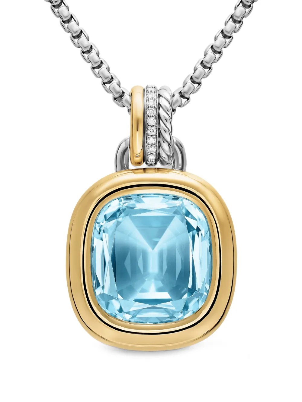 David Yurman Mercer topaz and diamond necklace