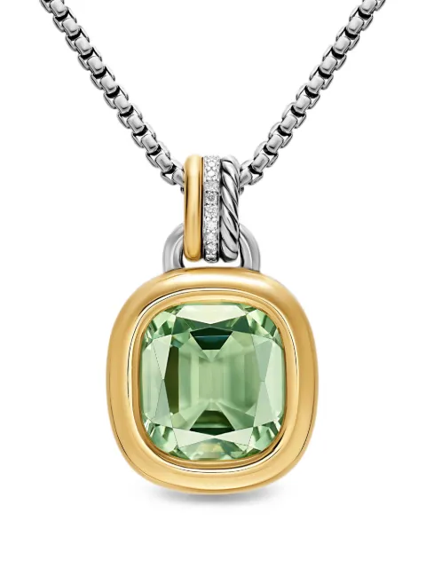 David Yurman collar Mercer con diamantes y prasiolita