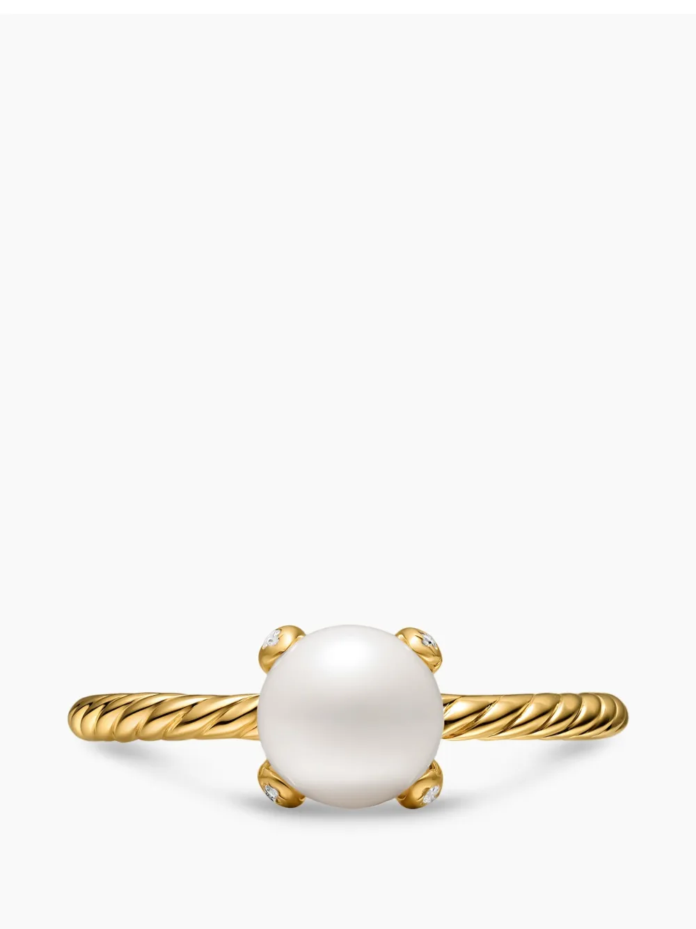 David Yurman Pearl Classics pearl and diamond ring
