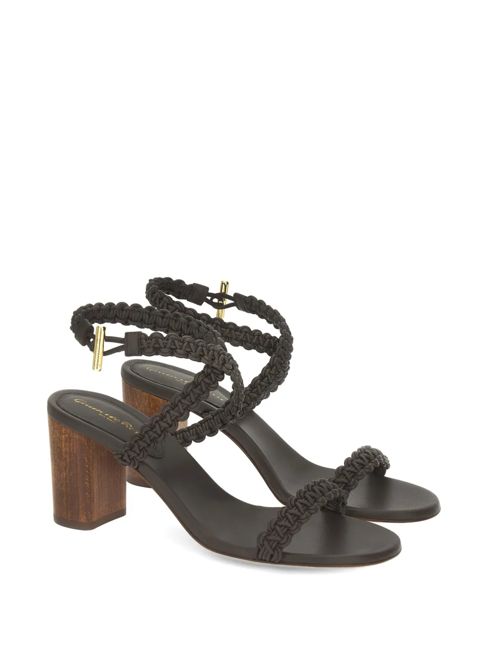 Gianvito Rossi Ubud braided sandals Bruin