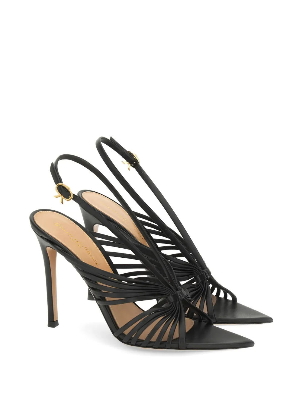Gianvito Rossi Muse caged sandals Zwart