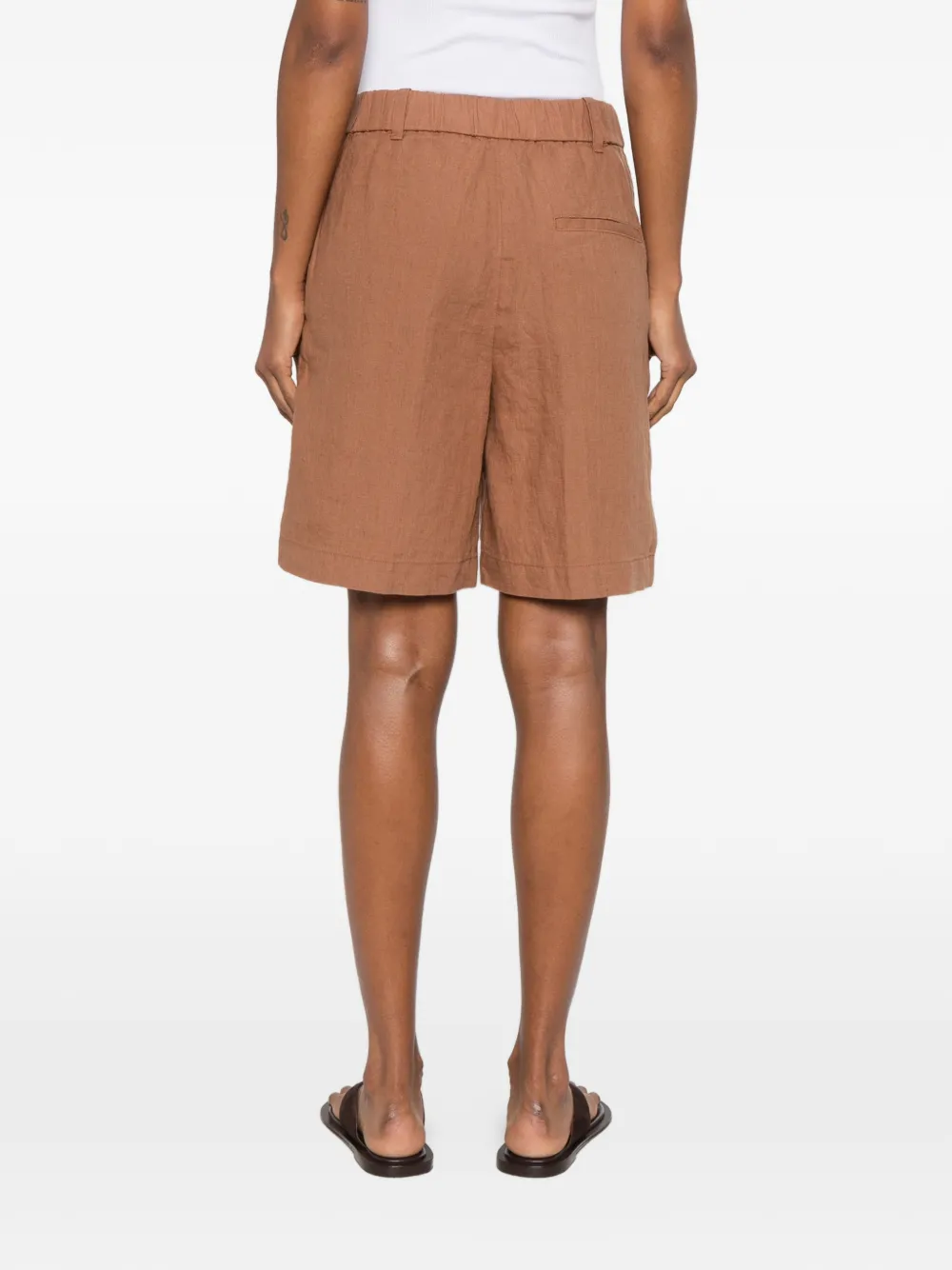 Marc O'Polo Shorts met trekkoord Bruin
