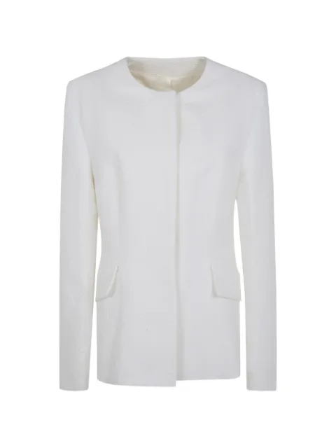 TOTEME cloqué-effect fitted jacket