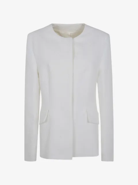TOTEME cloqué-effect fitted jacket