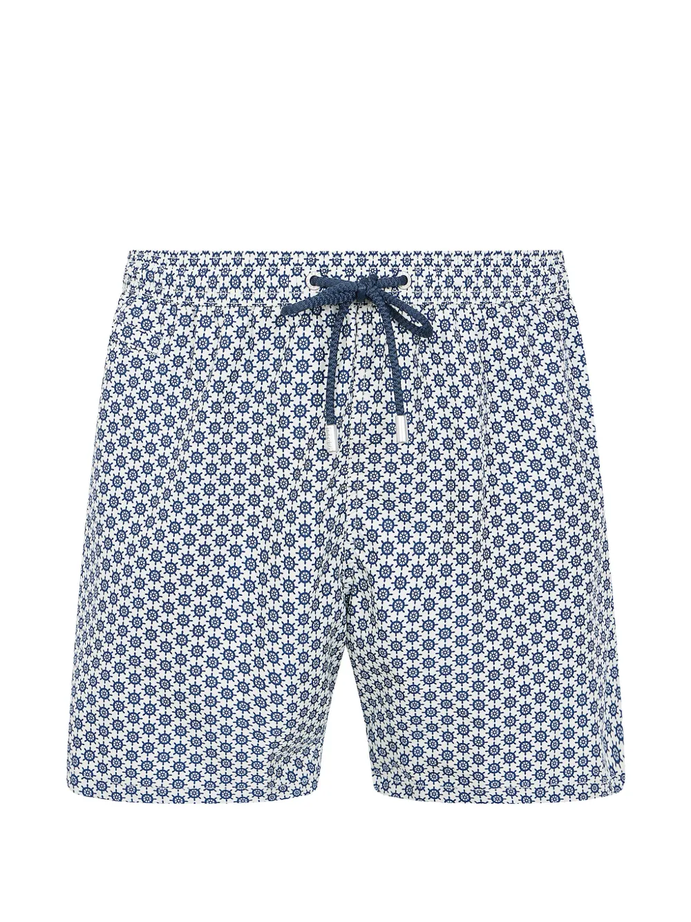 Mc2 Saint Barth Lighting Helm-print Drawstring Swim Shorts In Blue