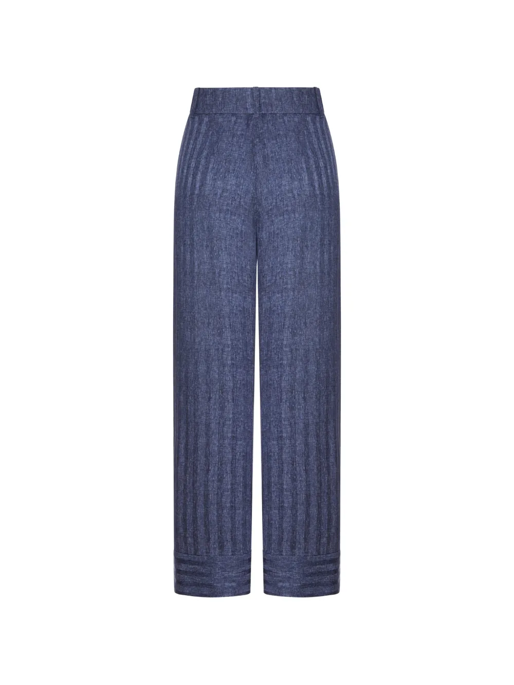Giorgio Armani Zijden broek met knopen Blauw