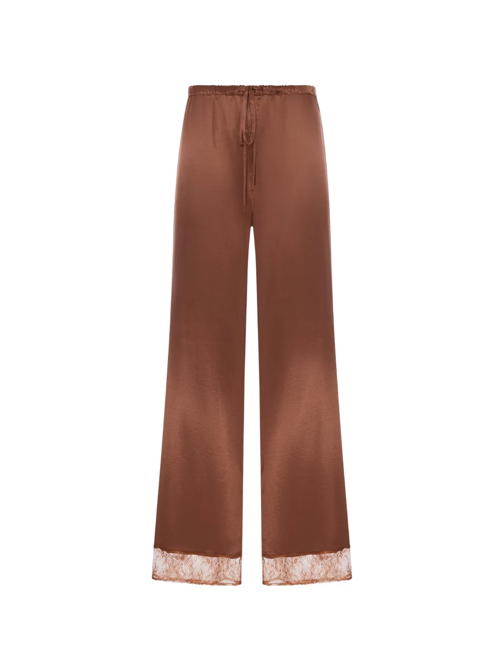THE NINA STUDIO lace-trim trousers