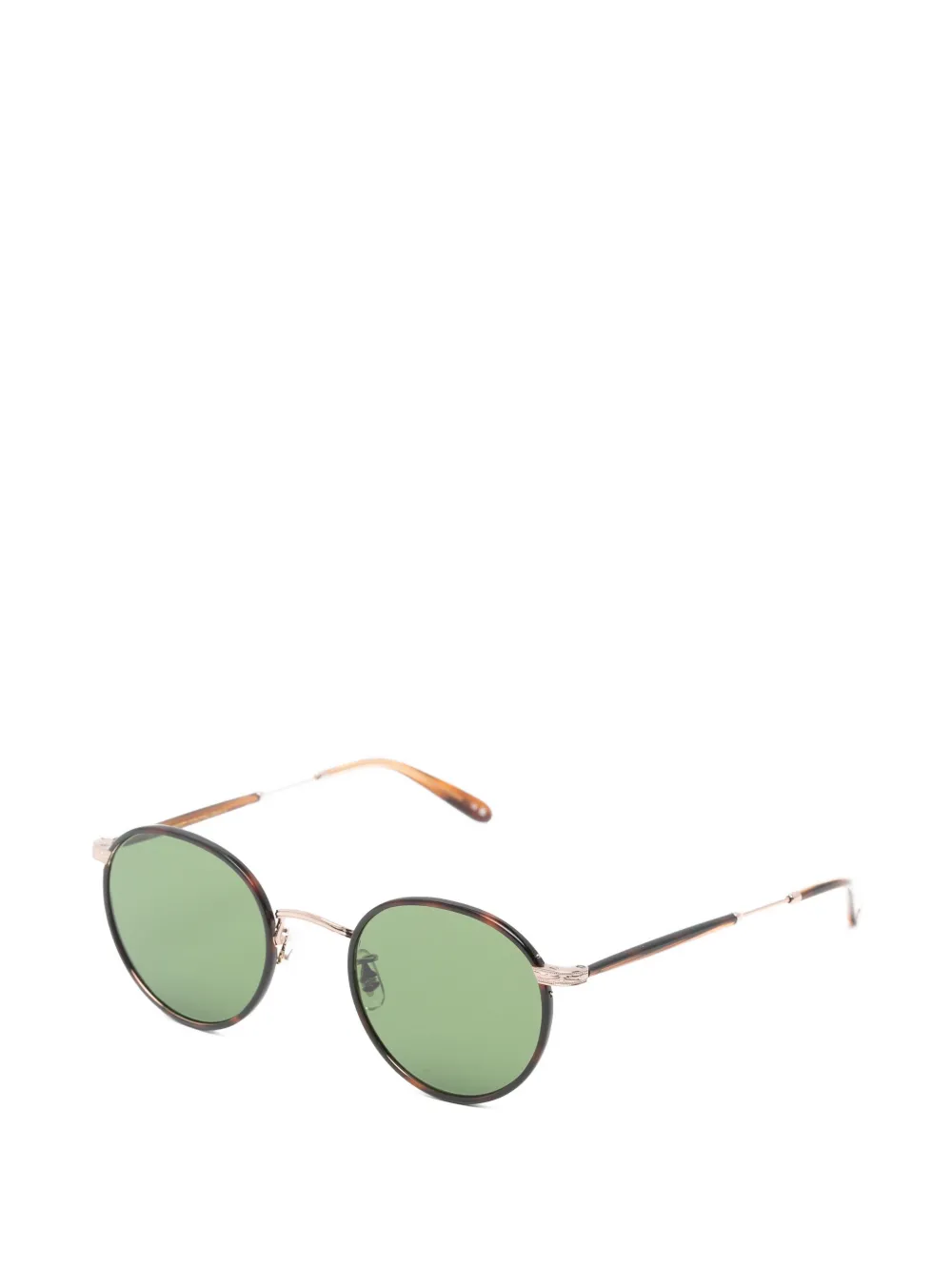 Garrett Leight Wilson zonnebril met rond montuur Bruin