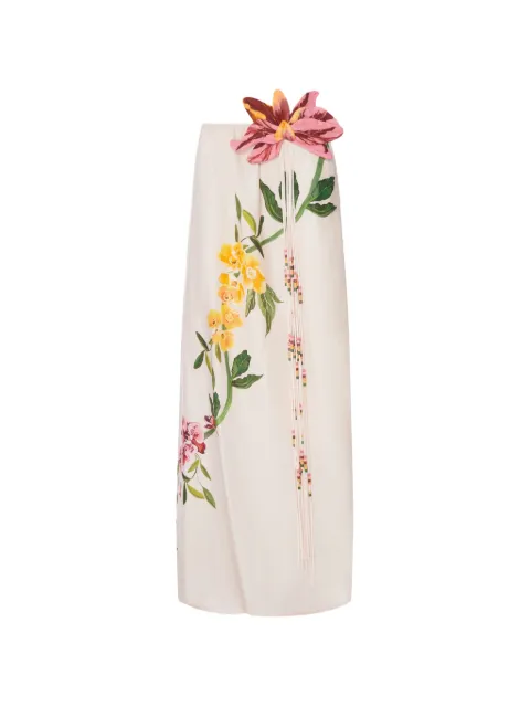 FARM Rio floral-print asymmetric dress