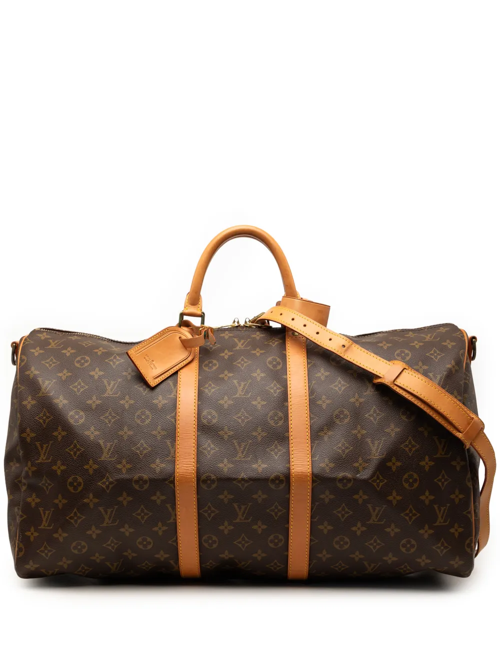 Louis Vuitton Pre-Owned 1990 Monogram Keepall Bandouliere 55 travel bag - Marrone