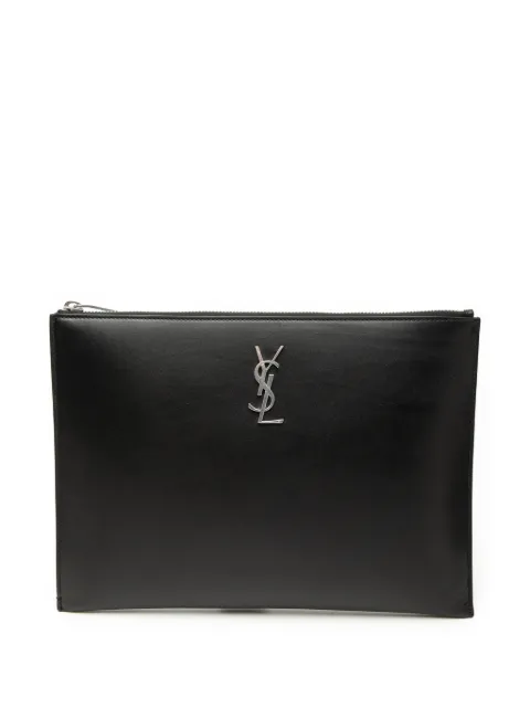 Saint Laurent Pre-Owned 2020 Leather Monogram Ipad Case clutch bag