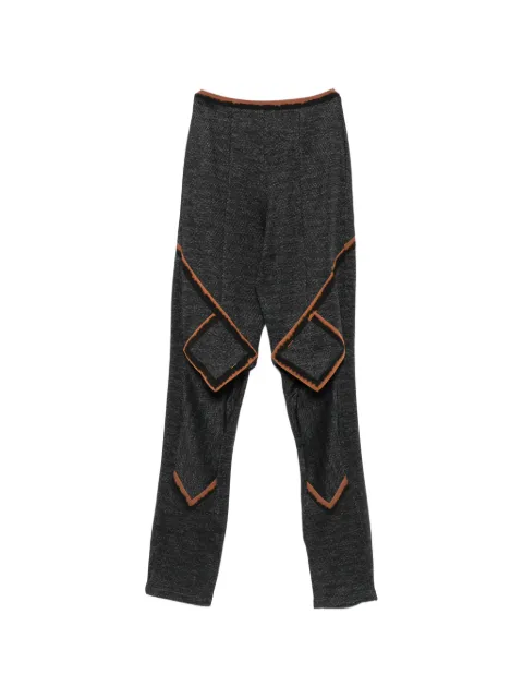 Kiko Kostadinov contrast-trim panelled trousers