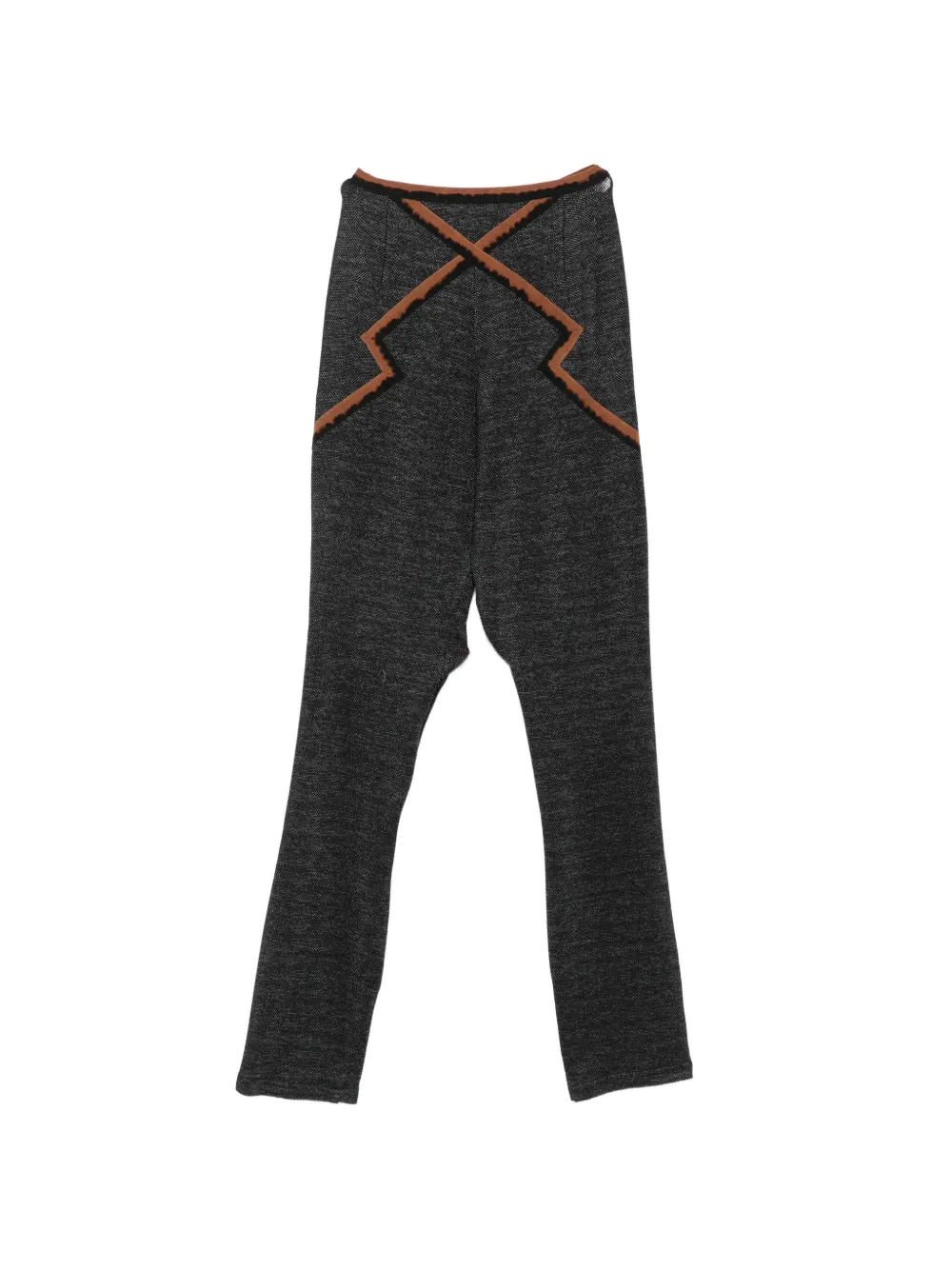 Kiko Kostadinov Broek met contrasterende afwerking en vlakken Zwart