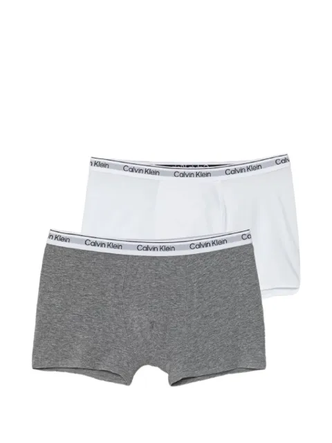 Calvin Klein Kids logo-waistband trunks (set of two)