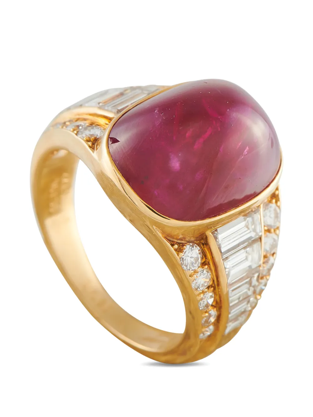 Pre-owned Van Cleef & Arpels Ruby And Diamond Ring In Gold