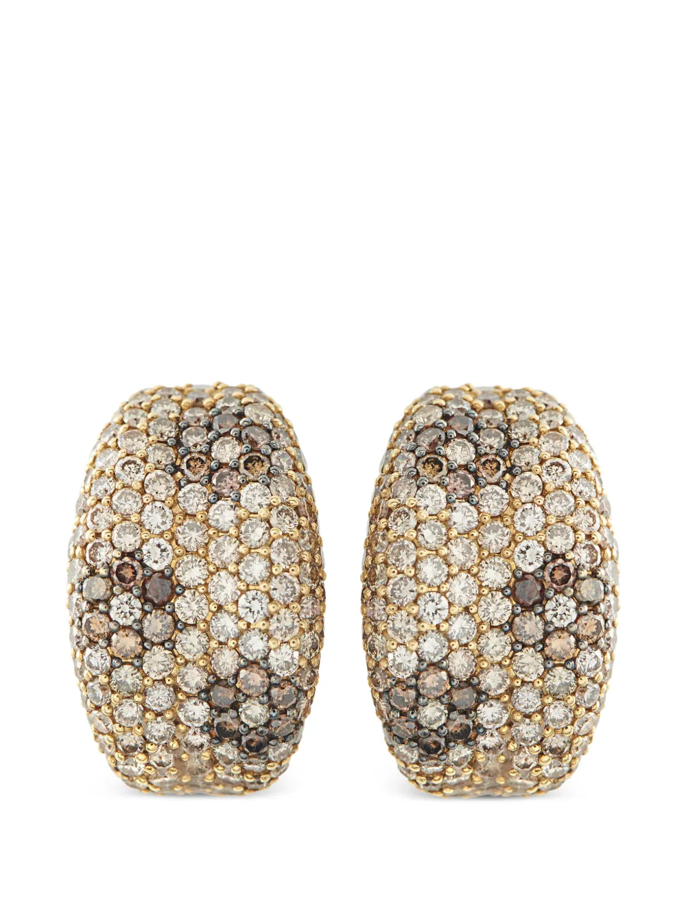 Roberto Coin Pre-Owned Fantasia diamond clip-on earrings - Gold