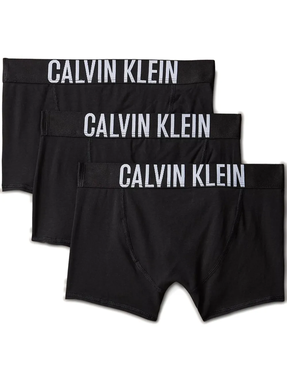 Calvin Klein Kids Drie boxershorts met logoband Zwart