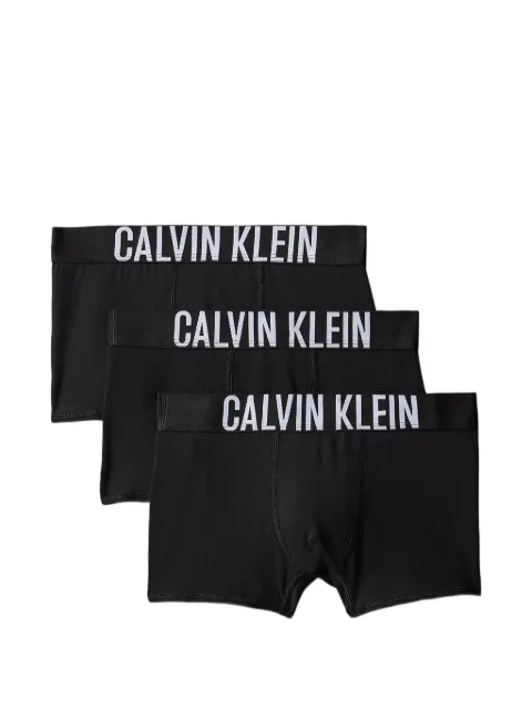 Calvin Klein Kids logo-waistband boxers (set of three)