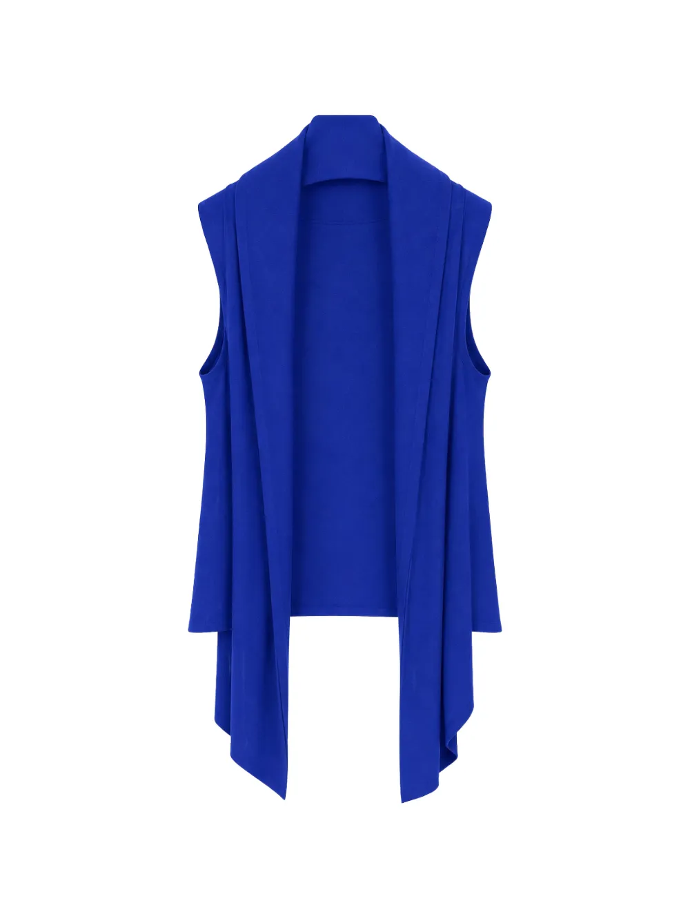 Alberta Ferretti draped open-front top - Blau
