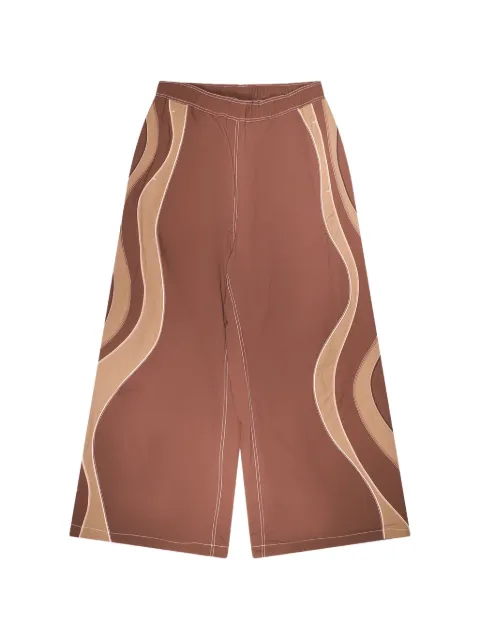 ERL UFO wave-panel pants