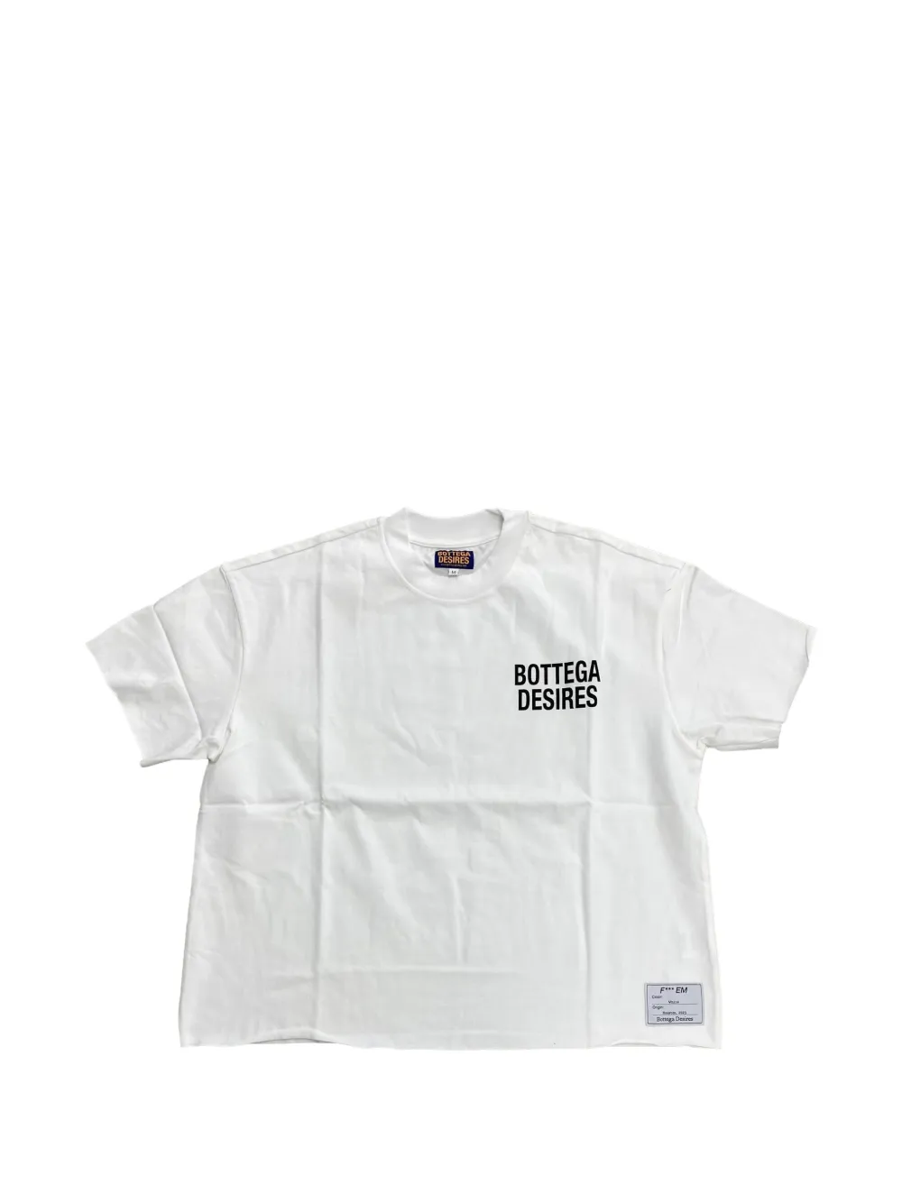 Bottega Desires logo-print T-shirt - Bianco