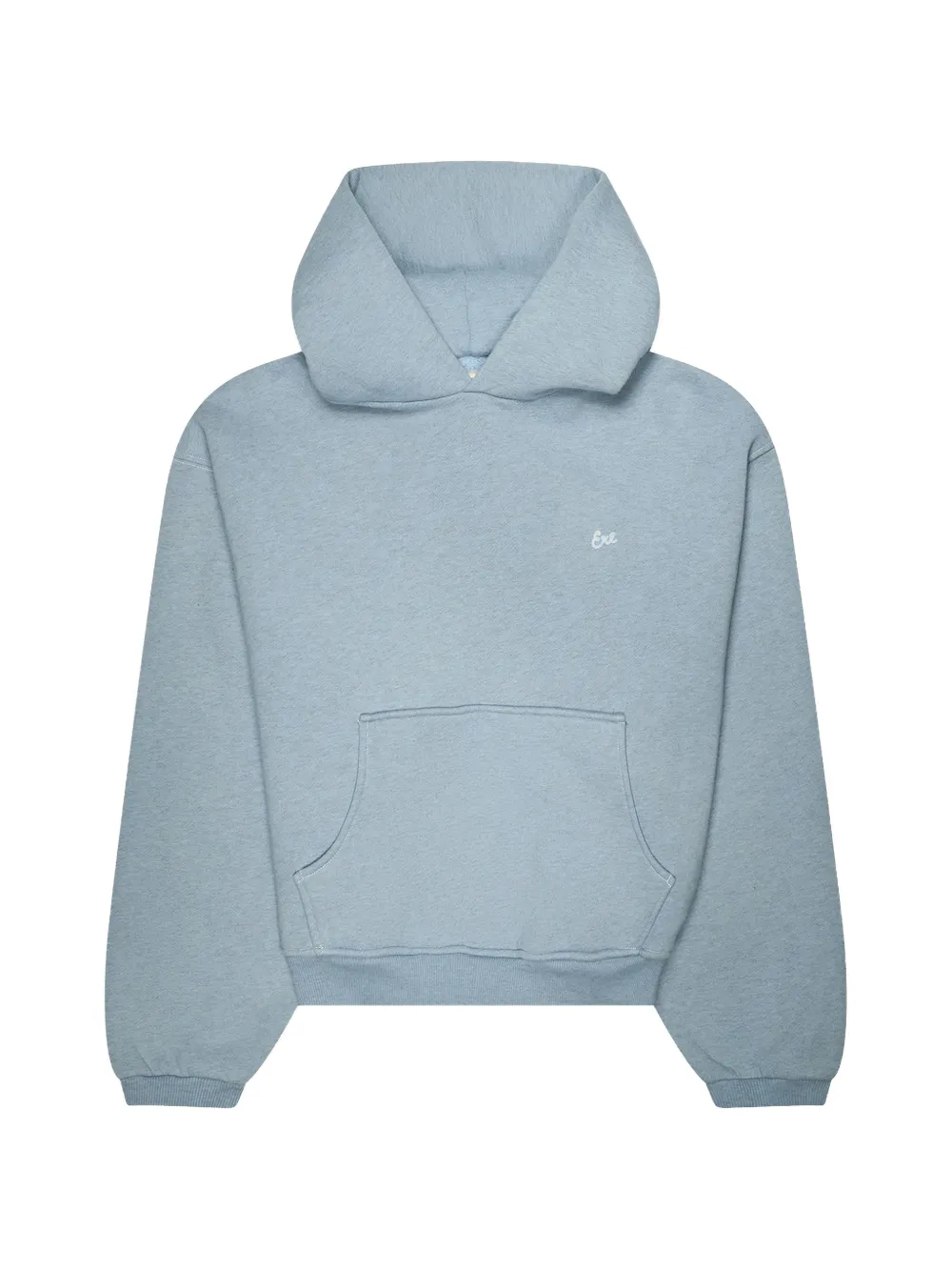 ERL heathered-knit hoodie - Blu