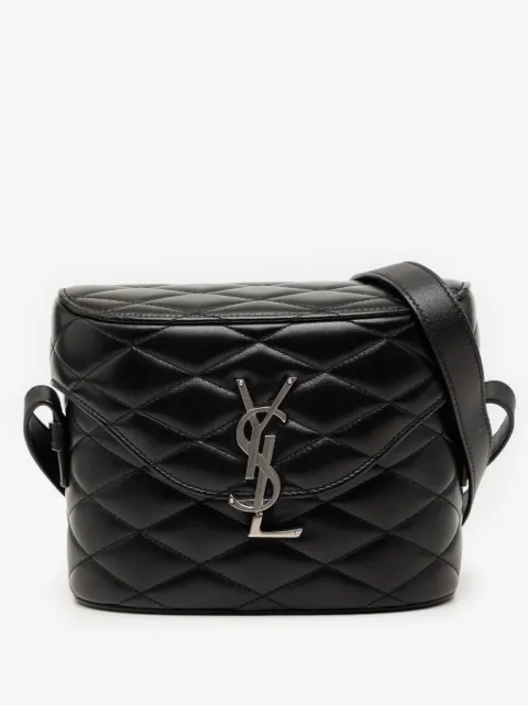 Saint Laurent Pre-Owned 2022 Gesteppte June Box Bag mit Monogramm aus Lammleder