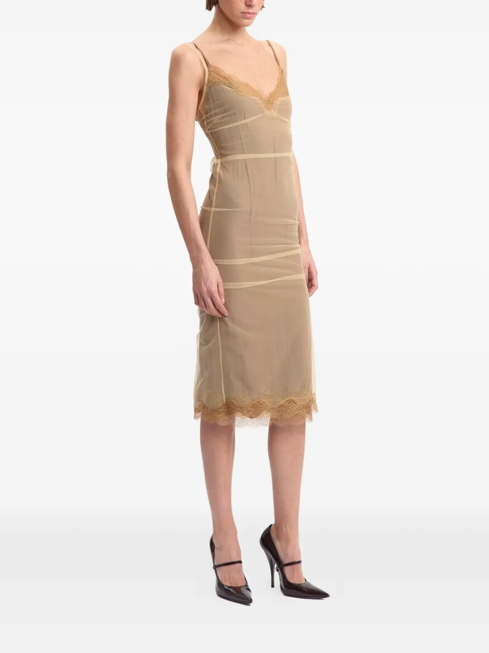 16Arlington Midi-jurk Beige