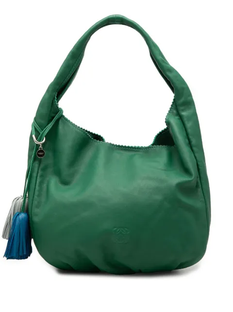 Loewe Pre-Owned 2010 Nappa Anagram Tassel hobo bag