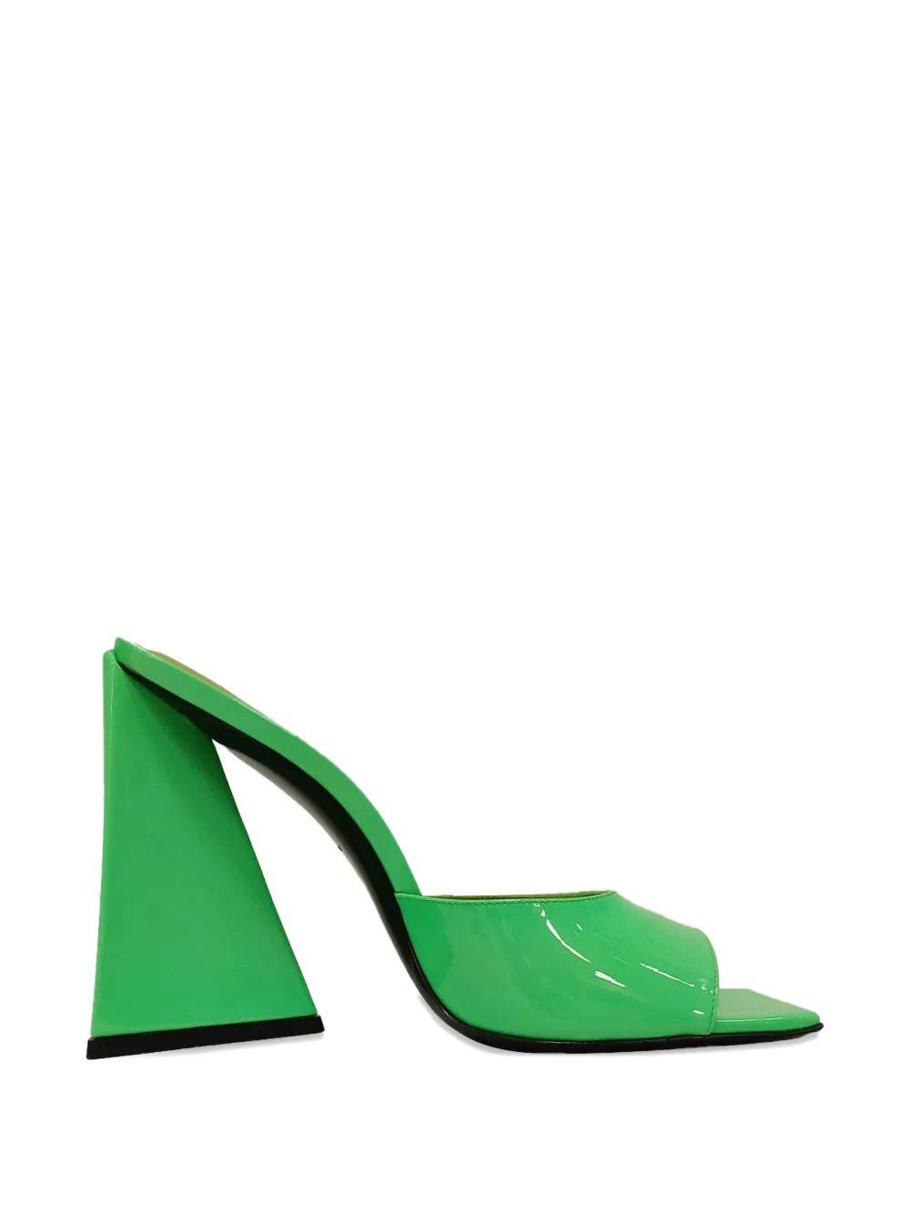 The Attico Devon square-toe mules - Grün