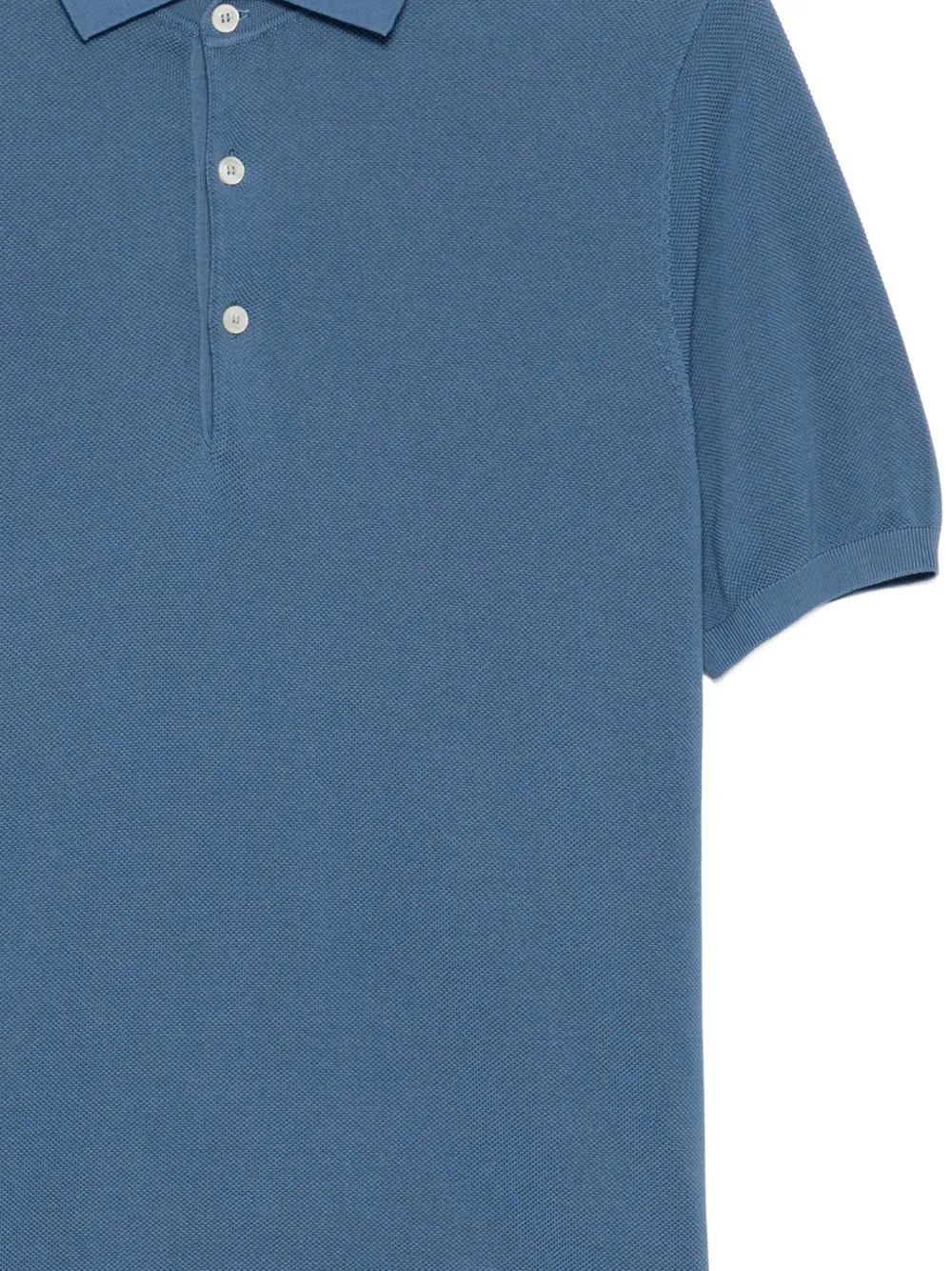 ASPESI Poloshirt met piqué-stiksel en geverfd effect Blauw