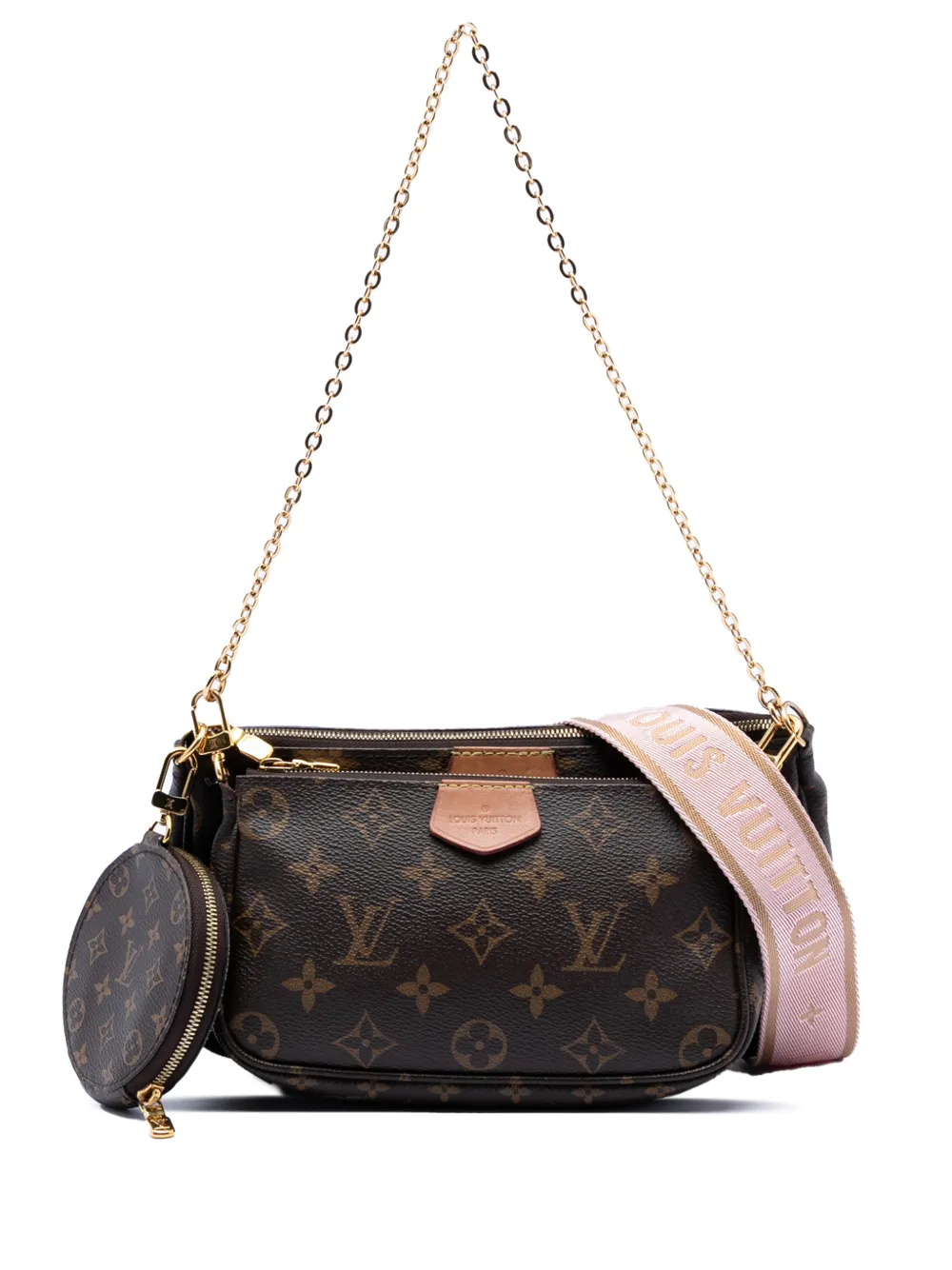 Louis Vuitton Pre-Owned 2020 Monogram Multi Pochette Accessoires satchel - Marrone