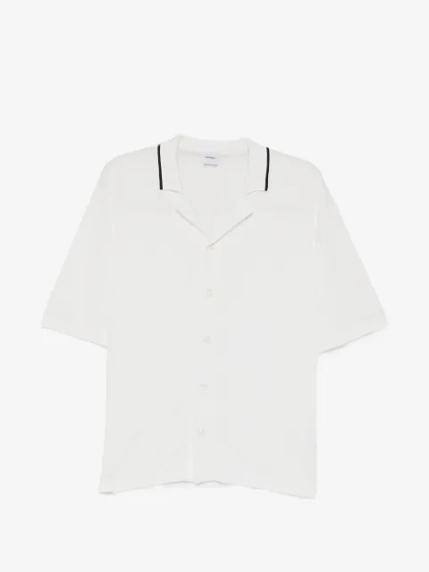 ASPESI camisa tejida con cuello abierto