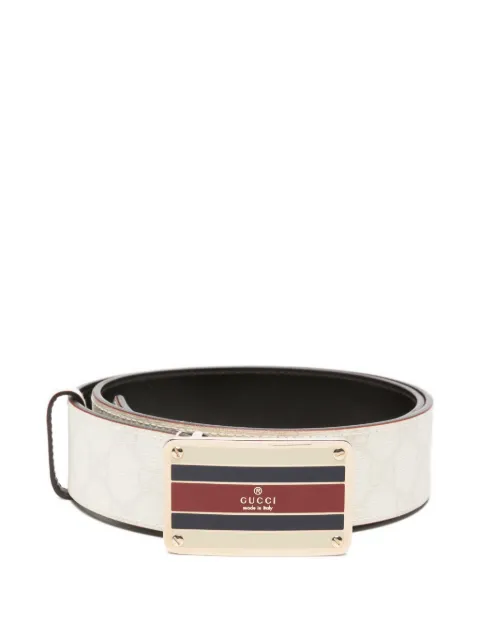 Gucci Pre-Owned 2010s GG-Supreme plaque belt