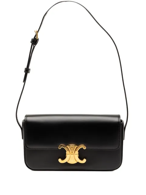 Celine Pre-Owned 2026 Shiny Calfskin Triomphe Claude shoulder bag