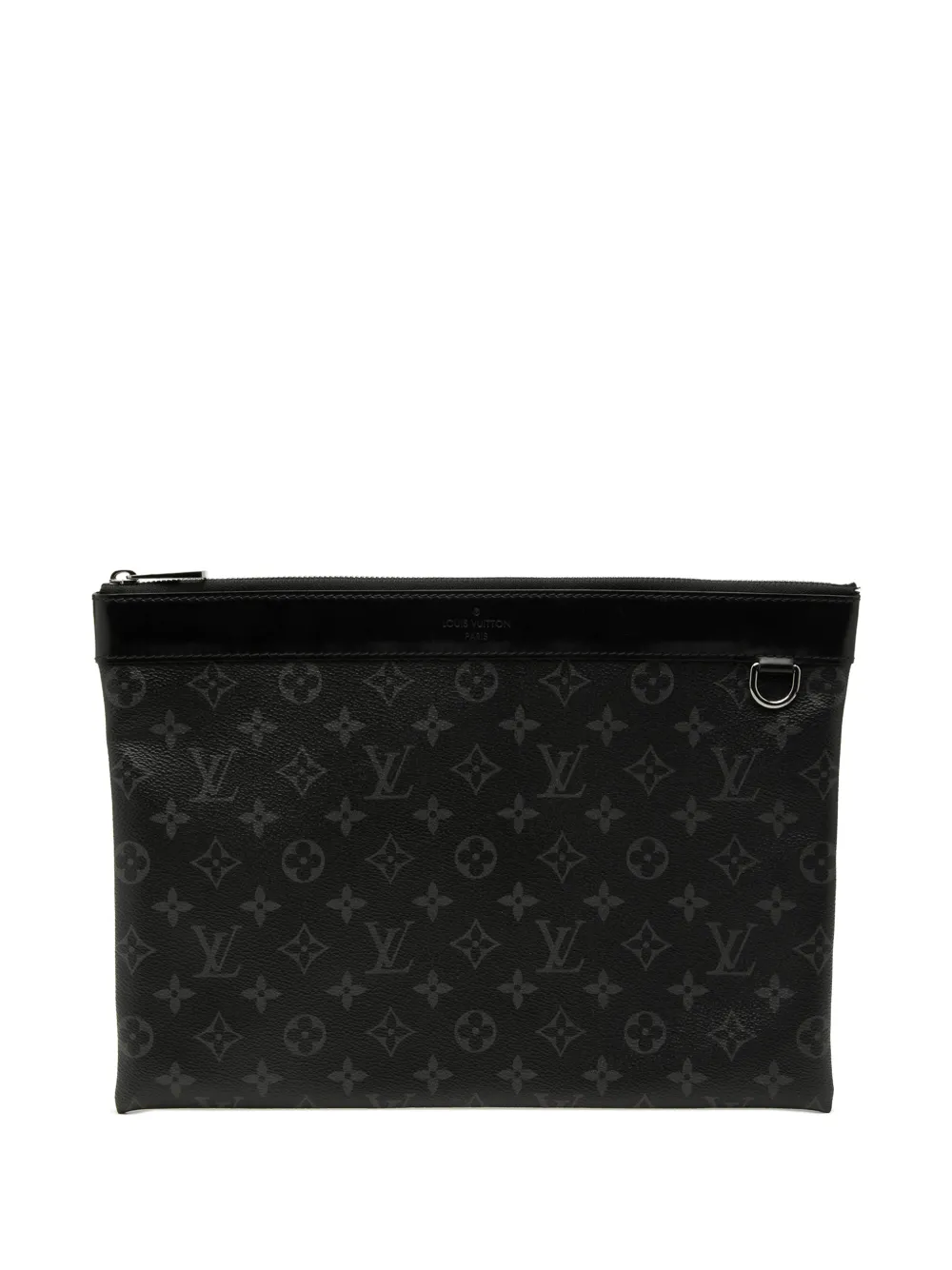Louis Vuitton Pre-Owned 2017 Monogram Eclipse Discovery Pochette GM clutch bag - Schwarz