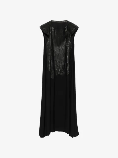 Isaac Sellam Experience leather-panelled sleeveless dress