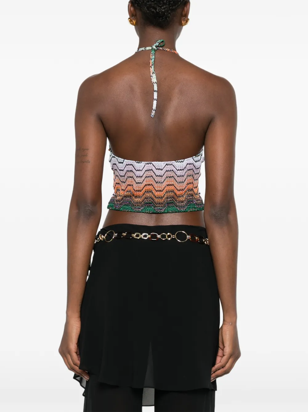MISSONI ホルターネック ベスト ジレ Missoni zigzag-knit Halterneck